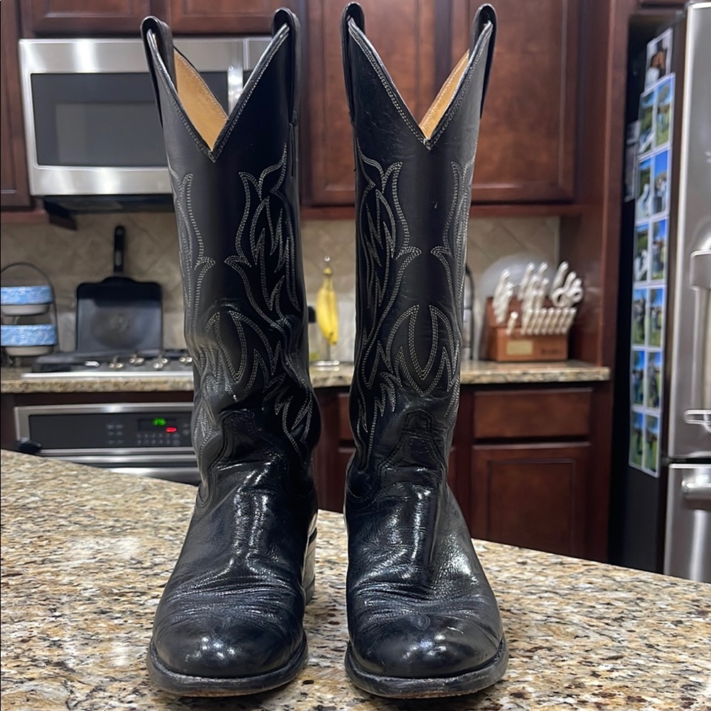 Justin Boots Black Heeled Women's Boots